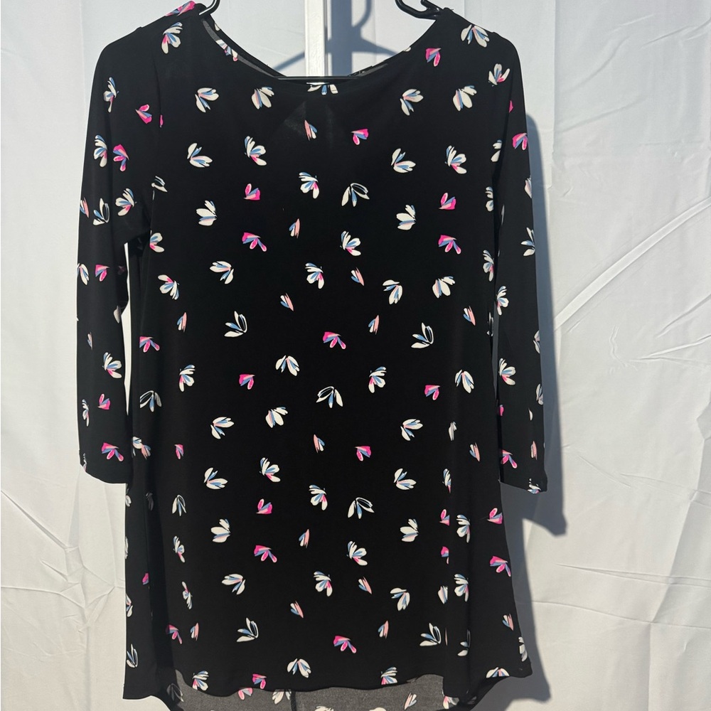 The Limited Black Dress with Pink and White Floral Design Size XS
